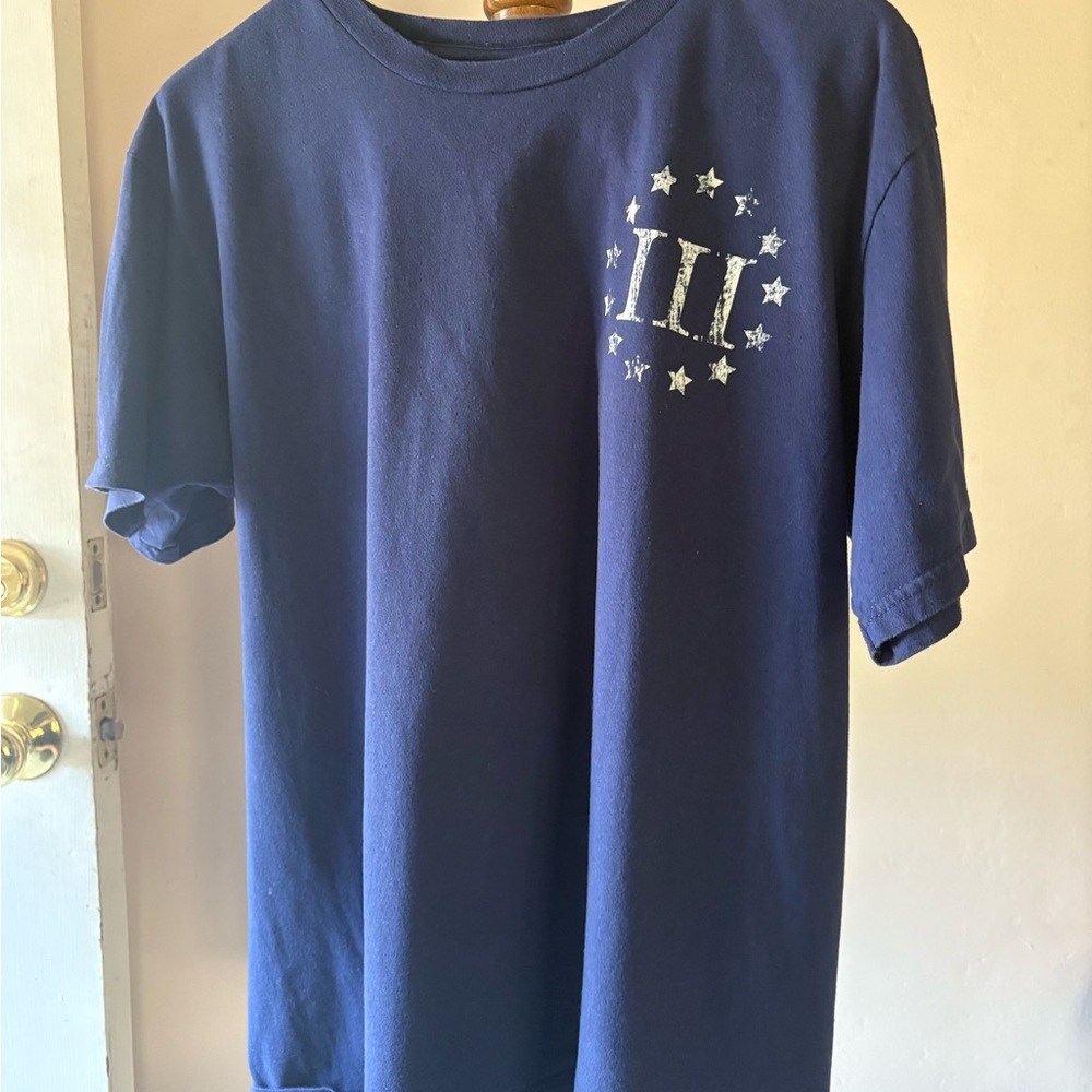 Navy Blue 3Percent T-Shirt